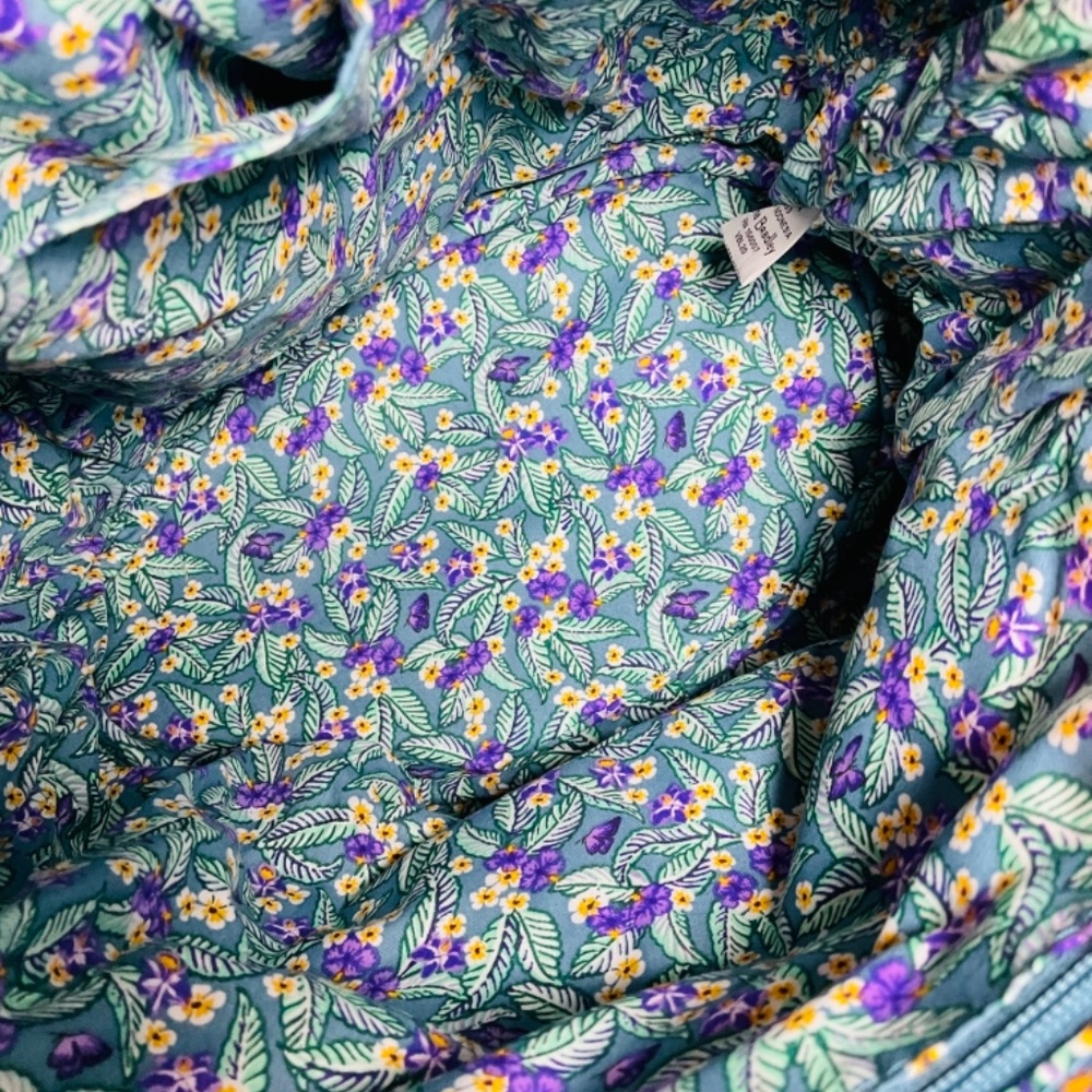 Vera Bradley Glenna Satchel Purse Bag Sloth Hanging Around Spring Break - Picture 6 of 7